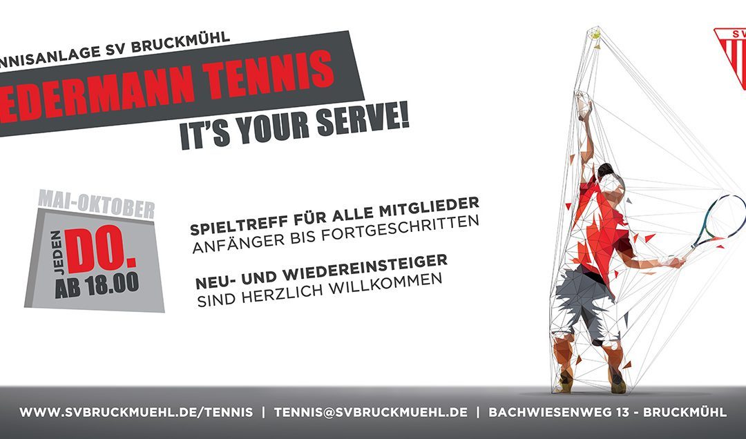 Jedermann-Tennis – Donnerstags ab 18 Uhr