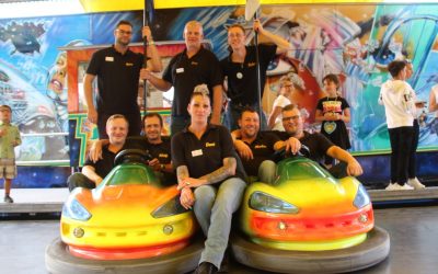 Die „SVB-Strippenzieher“ im Hintergrund des Volksfestes