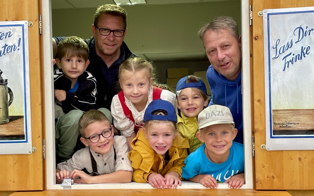 Kindergarten-Kids auf der SVB-Wiesn