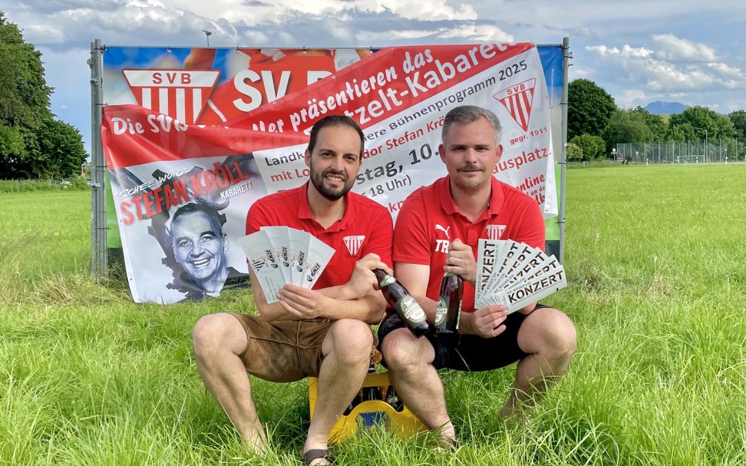 Volksfestauftakt des SV Bruckmühl mit Kabarett-Knaller Stefan Kröll, es fehlen noch 5 Karten bis zur Schallmauer von 1000 verkauften Tickets im KVV